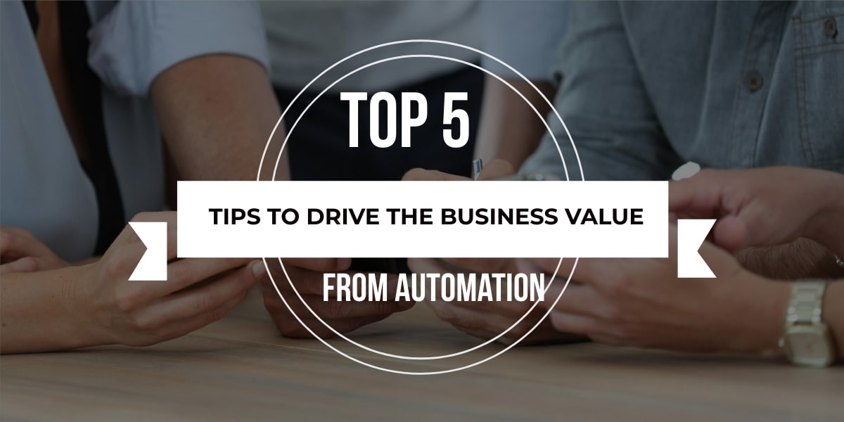 top 5 tips for test automation